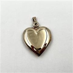 14k Two-Tone Gold Engraved Mom Rose Diamond Heart Locket Pendant